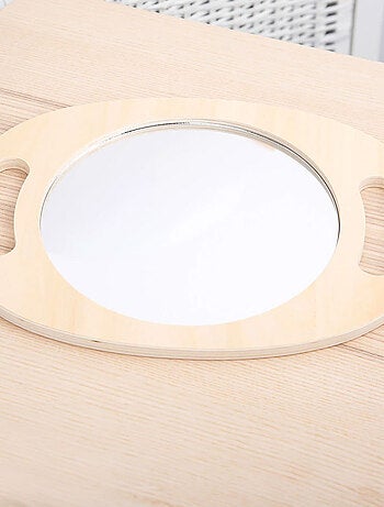 Miroir en bois à main