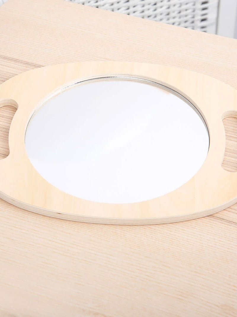 Miroir en bois à main Multicolore - Kiabi