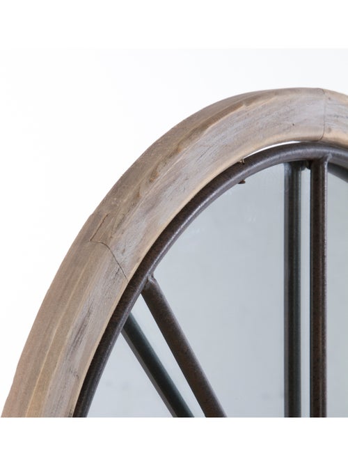 Miroir en bois et métal style fenêtre ZOÉ - Kiabi