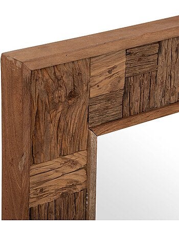 Miroir en bois recyclé ethnique ORI