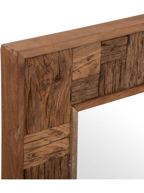 Miroir en bois recyclé ethnique ORI - Kiabi