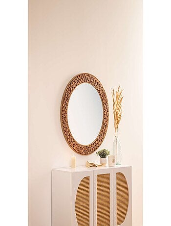 Miroir en bois RONDIN