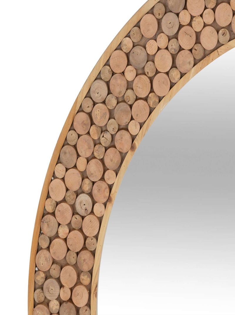 Miroir en bois RONDIN Marron - Kiabi