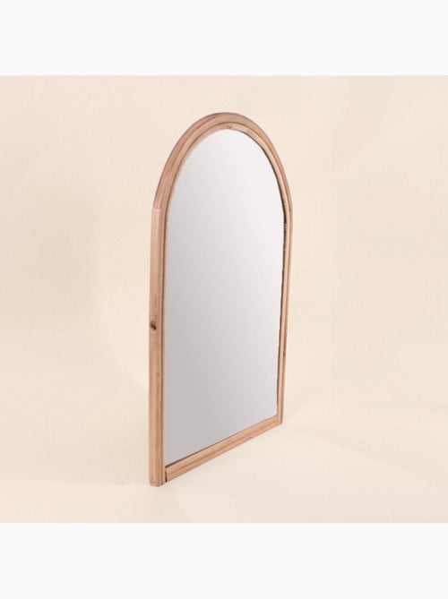 Miroir en forme d'arche contour rotin 50x35cm - Kiabi