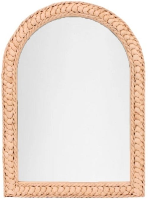 Miroir en forme d'arche en corde de maïs 40x55x2cm - Kiabi Miroir en forme d'arche en corde de maïs 40x55x2cm - Kiabi