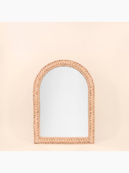 Miroir en forme d'arche en corde de maïs 40x55x2cm - Kiabi Miroir en forme d'arche en corde de maïs 40x55x2cm - Kiabi