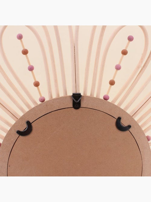 Miroir en forme de fleur en rotin 88cm - Kiabi