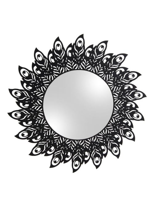 Miroir en métal filaire Plume - Diam. 60 cm - Kiabi