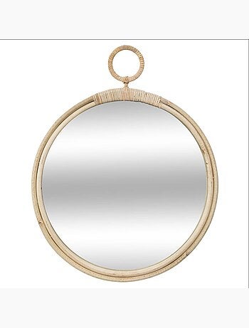 Miroir en rotin CAROLINA