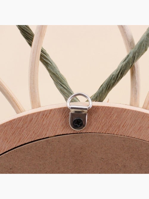 Miroir en rotin forme fleur 40cm - Kiabi