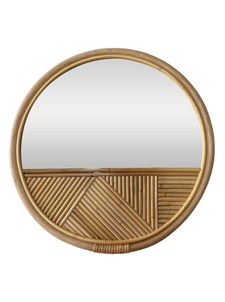 Miroir en rotin Java 'Deko&co'