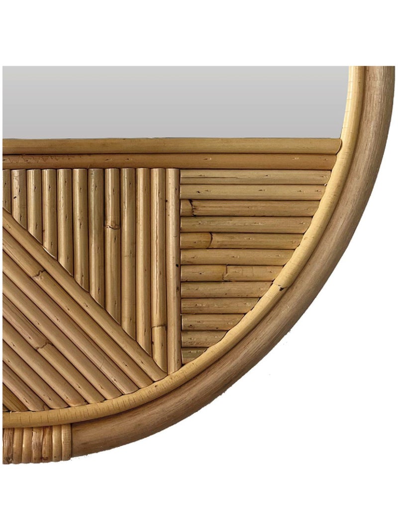 Miroir en rotin Java 'Deko&co' Beige - Kiabi