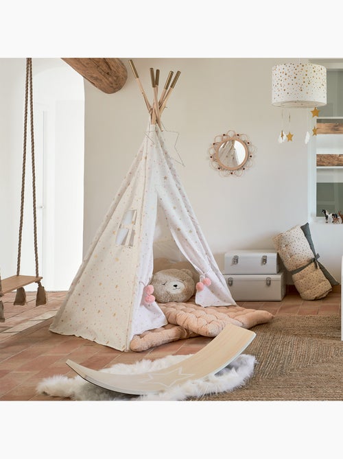Miroir enfant en rotin forme fleur ELMA - Kiabi
