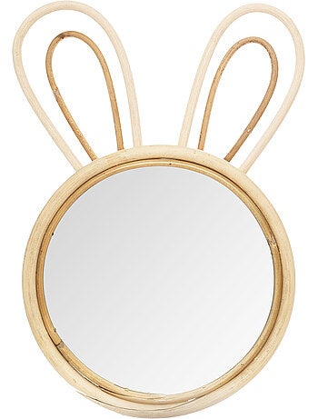 Miroir enfant forme lapin en bambou KENAI