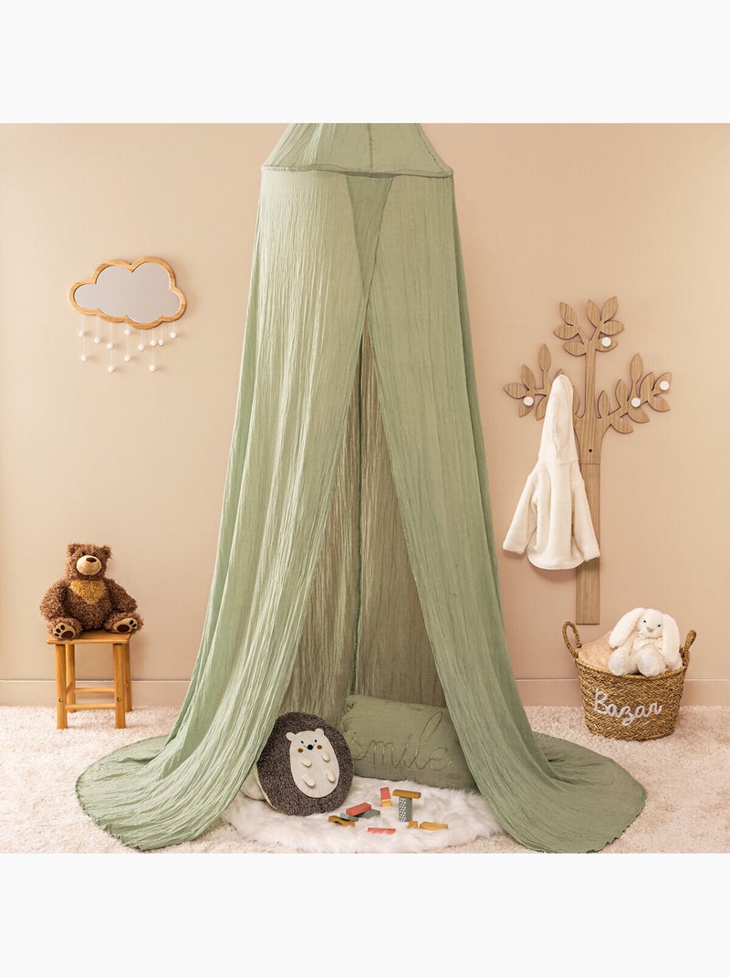 Miroir enfant forme nuage bois hévéa pompons NANAK Beige - Kiabi