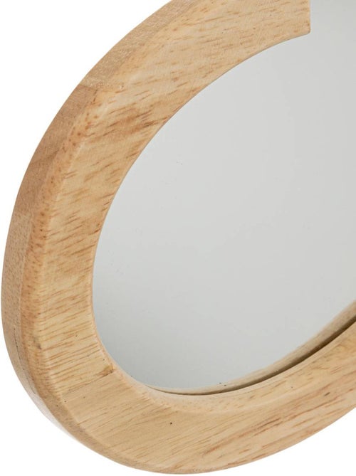 Miroir enfant forme nuage bois hévéa pompons NANAK - Kiabi