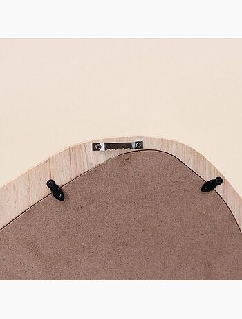 Miroir étagère en bois 40x33cm