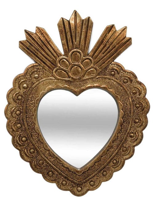 Miroir exvoto en forme de cœur - Kiabi Miroir exvoto en forme de cœur - Kiabi