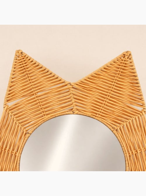 Miroir fleur effet rotin 50 cm - Kiabi