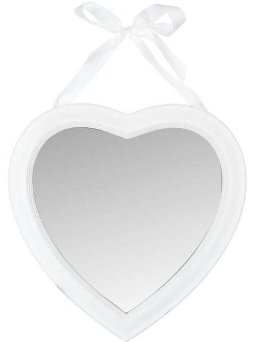 Miroir forme coeur en bois 40cm coeur - Kiabi