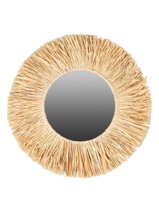 Miroir franges raphia D46