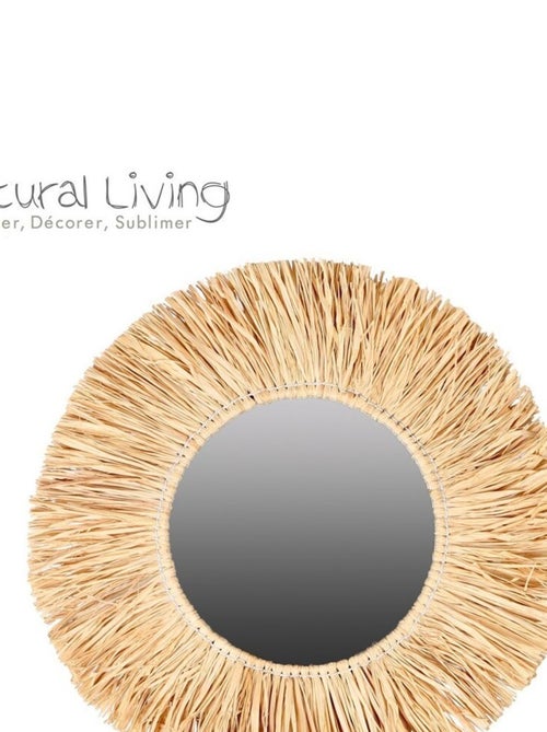 Miroir franges raphia D46 - Kiabi