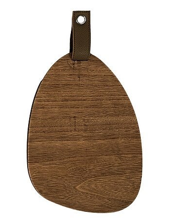 Miroir galet bois 20x29 cm