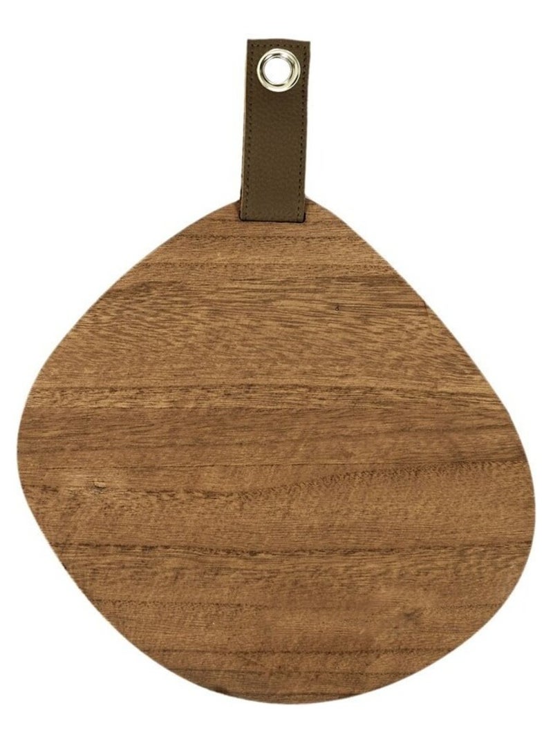 Miroir galet bois 25x25 cm Marron - Kiabi