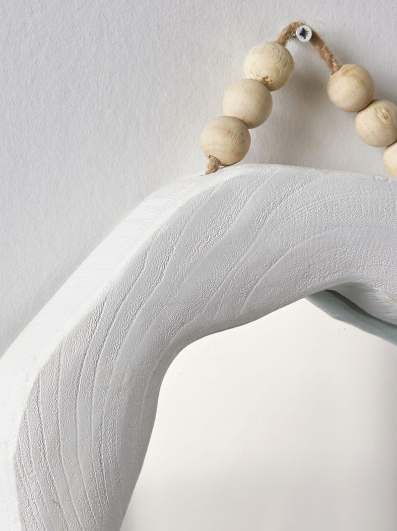 Miroir Irrégulier avec perles MATISSE Blanc - Kiabi