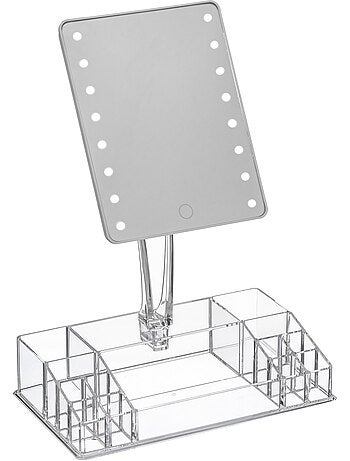 Miroir LED 14 compartiments de rangement SELENA