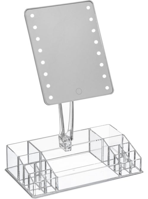 Miroir LED 14 compartiments de rangement SELENA - Kiabi