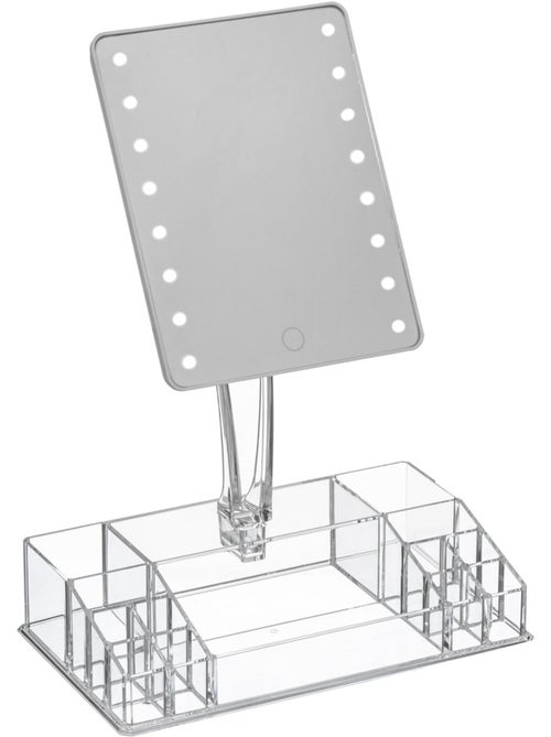 Miroir LED 14 compartiments de rangement SELENA - Kiabi