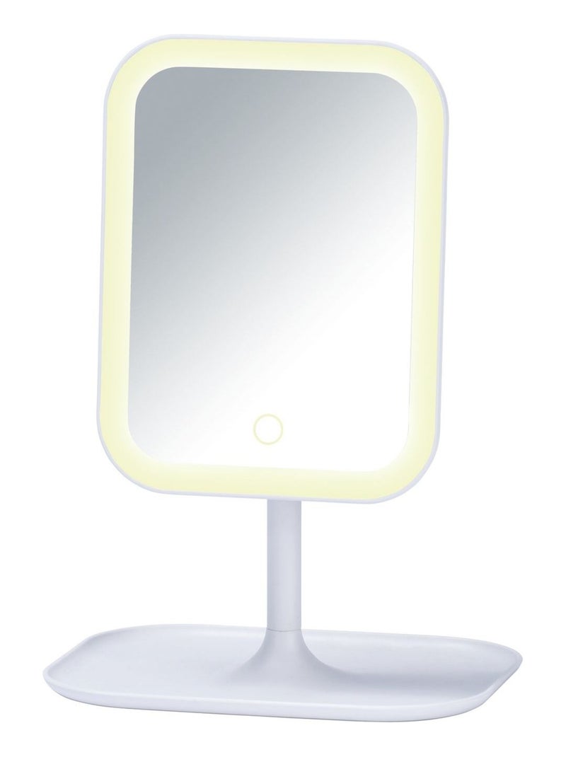 Miroir LED à poser Bertiolo Blanc - Kiabi