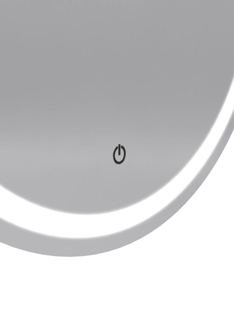 Miroir Led Light Circle Gris clair - Kiabi