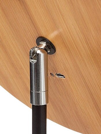 Miroir LED sur pied en bambou