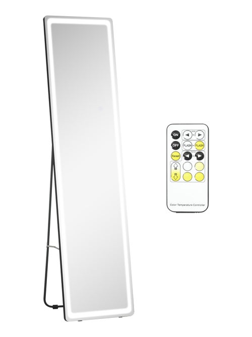 Miroir LED sur pied ou mural réglable - Kiabi