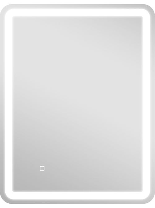 Miroir lumineux led 70 x 90 cm lumière réglable 3 couleurs fonction anti-buée - Kiabi
