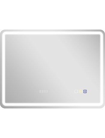 Miroir lumineux led salle de bain bluetooth multifonction 60x80cm