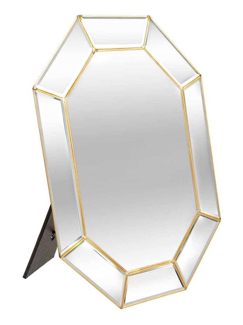 Miroir métal Gypsy 45x34 cm Doré/or - Kiabi