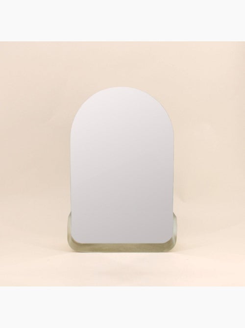 Miroir mural arche avec étagère doré 50x33cm - Kiabi