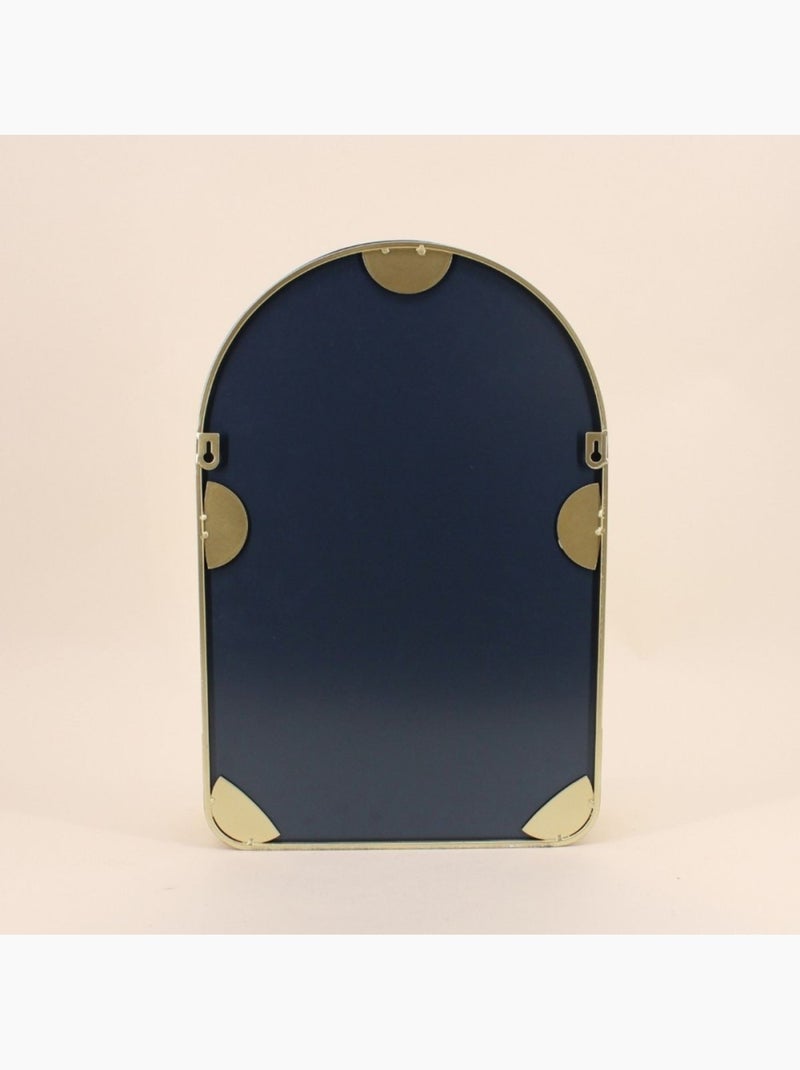 Miroir mural arche avec étagère doré 50x33cm Doré - Kiabi