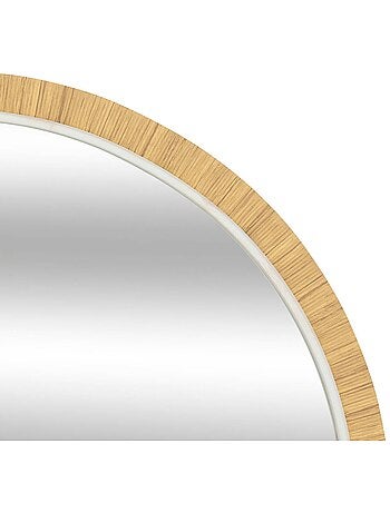Miroir mural arche effet bois thea