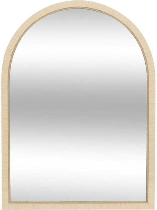 Miroir mural arche effet bois THEA - Kiabi Miroir mural arche effet bois THEA - Kiabi