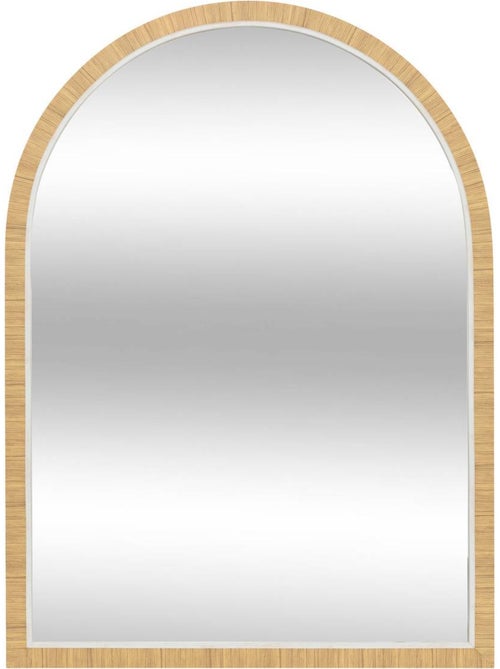Miroir mural arche effet bois THEA - Kiabi Miroir mural arche effet bois THEA - Kiabi