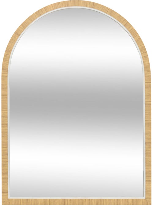 Miroir mural arche effet bois THEA - Kiabi Miroir mural arche effet bois THEA - Kiabi