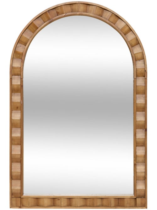 Miroir mural arche en bois sapin LUCAS - Kiabi