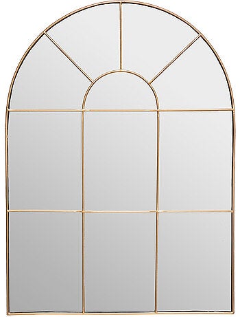 Miroir mural arche en métal MONICA
