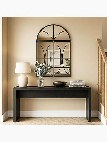 Miroir mural aspect verrière style classique 3 pièces