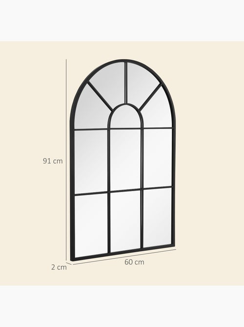 Miroir mural aspect verrière style classique - Kiabi