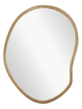 Miroir mural asymétrique en bois MATCHA